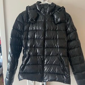 Black shiny moncler